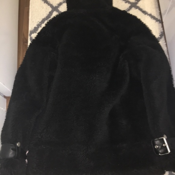 NWT Avec Les Filles teddy biker jacket - Picture 3 of 6